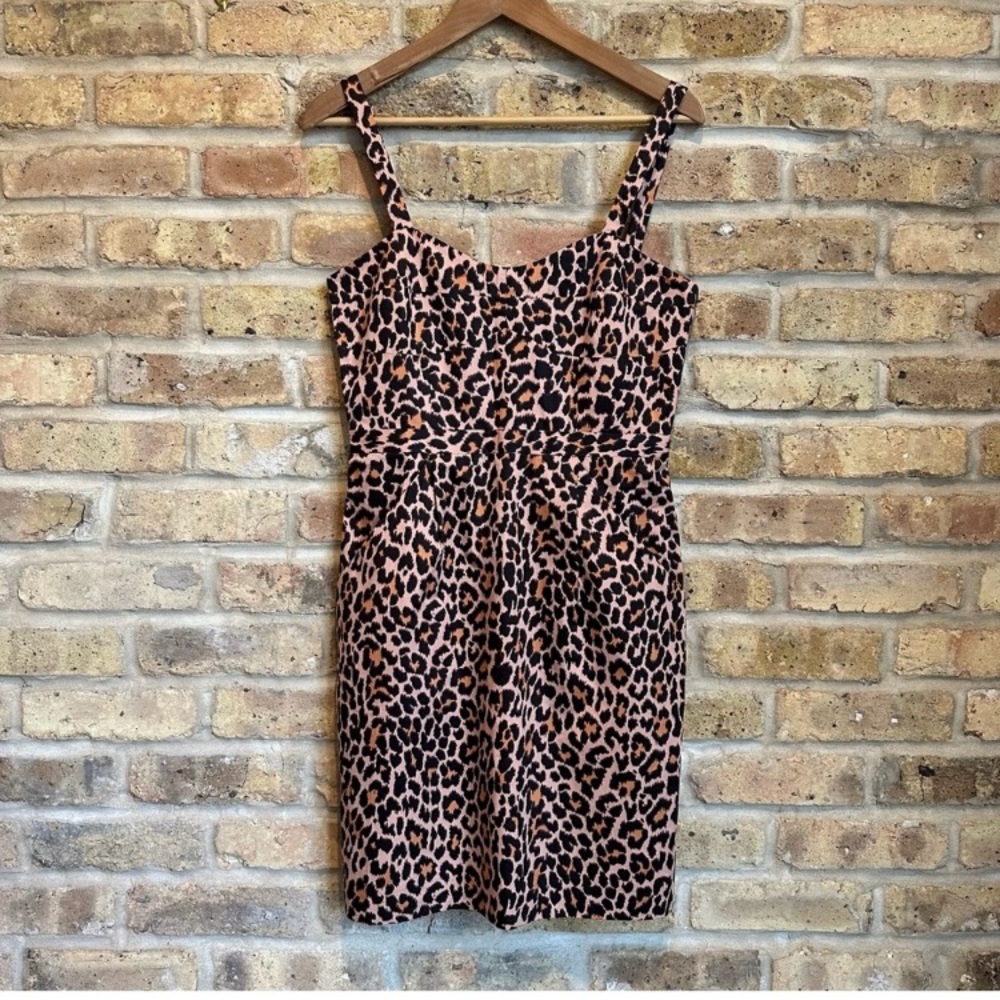 NWOT J.Crew Leopard Print Dress